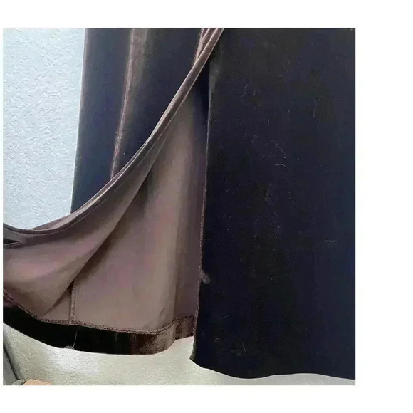 2PC VTG Jonathan Logan Brown Velvet Dress & Blazer MEDIUM Beige Women's - Picture 12 of 16